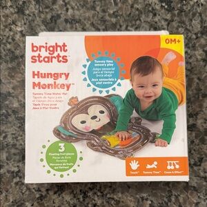 Bright Starts Hungry Monkey Tummy Time Mat - Brown